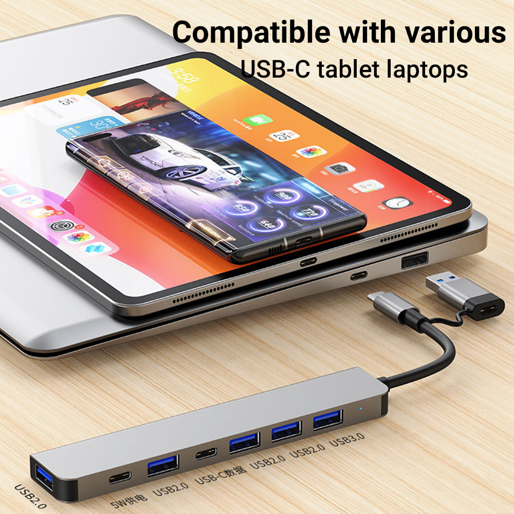 Tablet Accessories For Reading - محطة إرساء USB-C و USB ثنائية