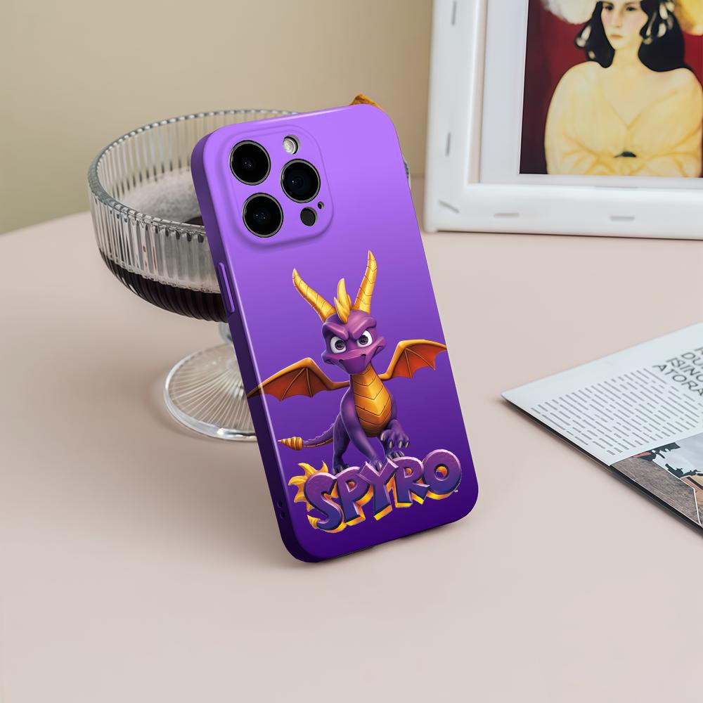 Apple Iphone 15 Pro Max - لعبة S-Spyro سلسلة التنين قضية الهاتف