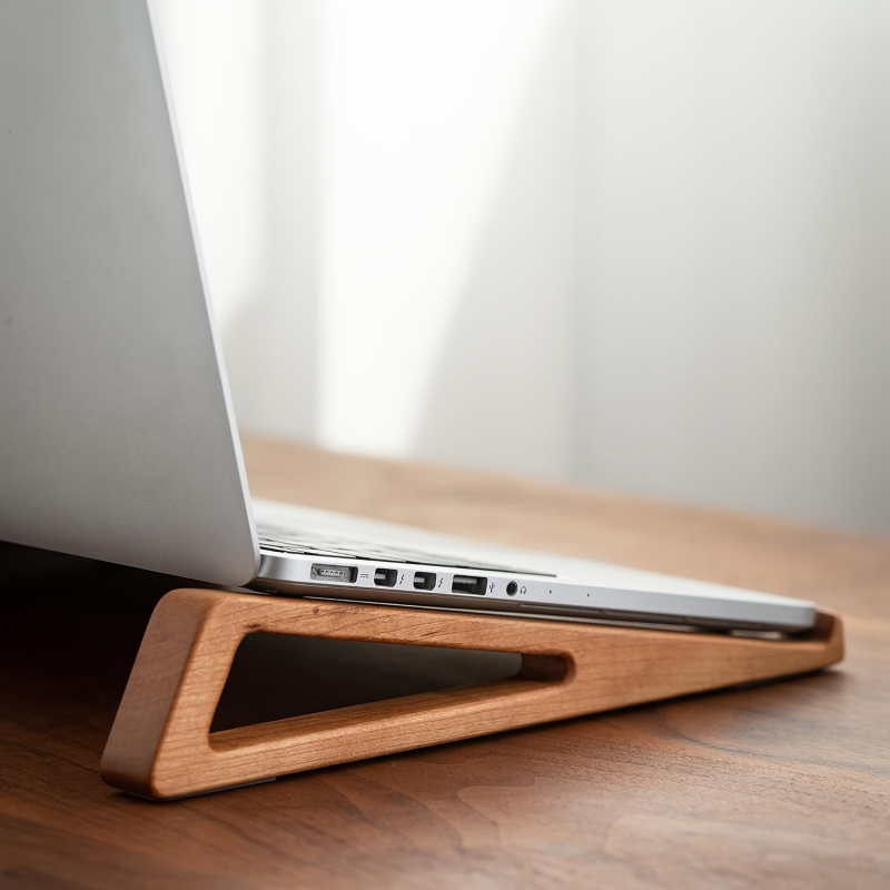 حامل لابتوب خشبي قابل للطي ومح - مراجعة Cooling Stand Tablet وسعره