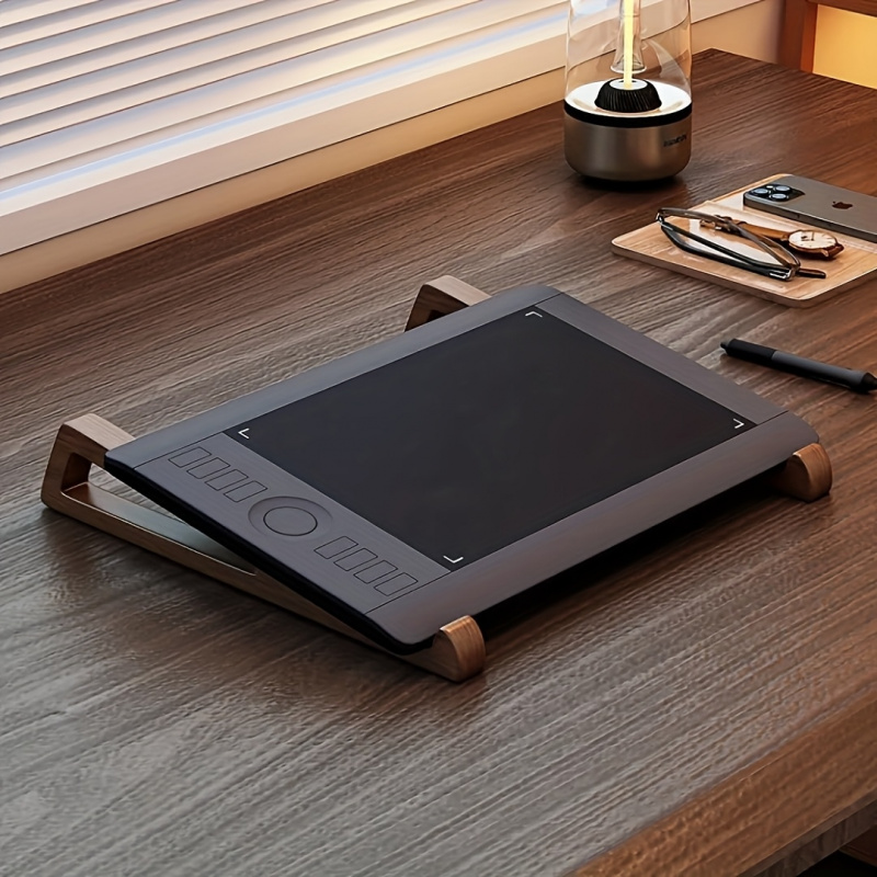 حامل لابتوب خشبي قابل للطي ومح - مراجعة Cooling Stand Tablet وسعره