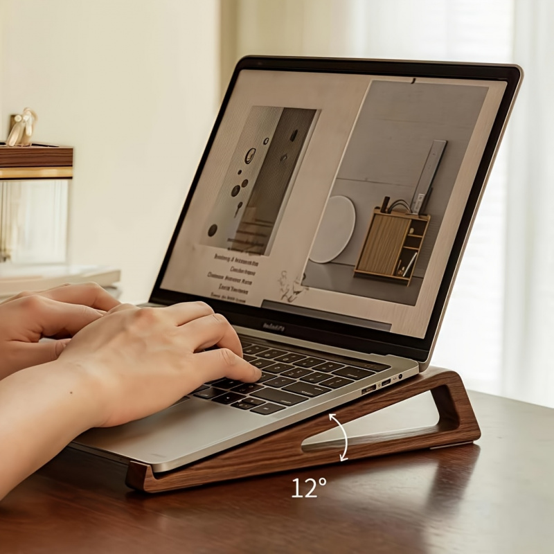 حامل لابتوب خشبي قابل للطي ومح - مراجعة Cooling Stand Tablet وسعره
